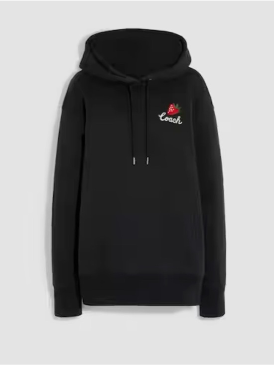 Coach Other - Coach Women's Black Oversized Signature Strawberry Hoodie (CG661) Sizes S (NWT)